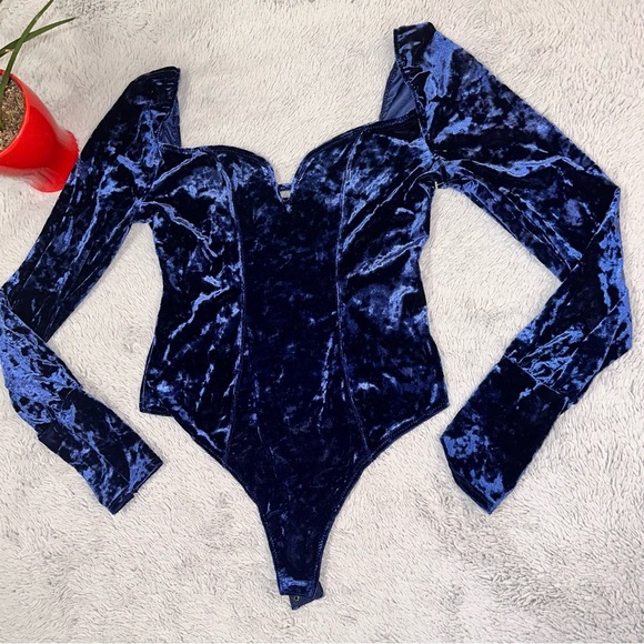 Free People Black Magic velvet bodysuit - Picture 9 of 10